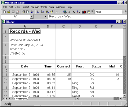 Microsoft Excel as a Daisy Grid - Click for Large