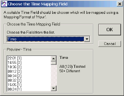 Selecting Time Field - Click for Large