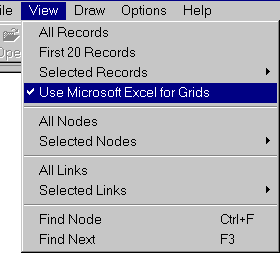 Use Excel Menu